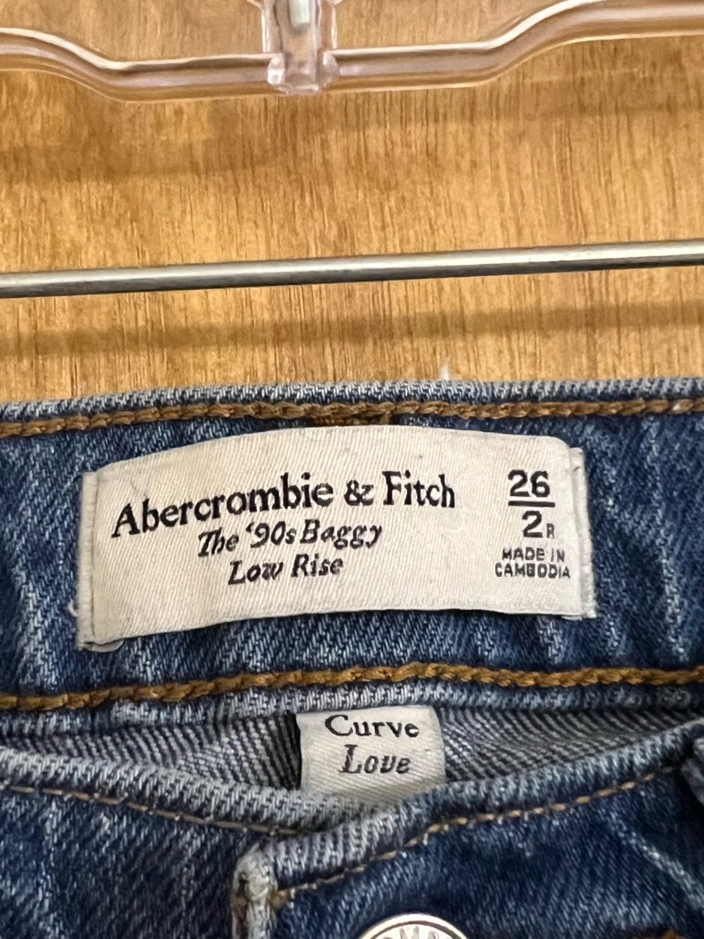 Abercrombie & Fitch The 90’s Baggy Low Rise 26/2reg - Picture 5 of 5